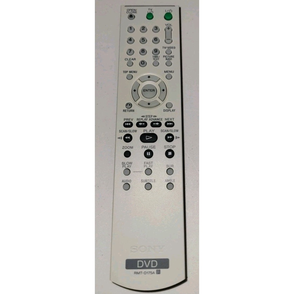 Sony Remote Control‎ RMT D175A For DVP-SR210P